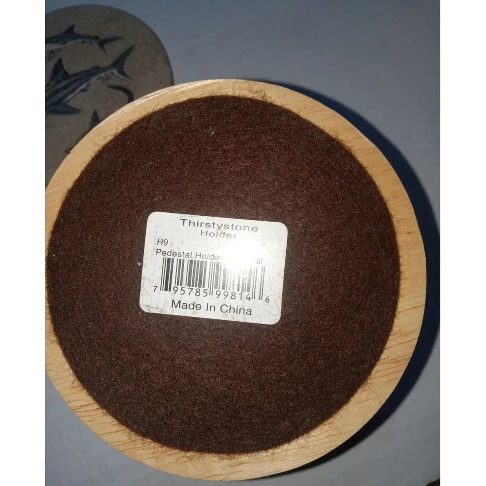 Thirstystone‎ Shark Coasters (4) With Wooden Holder